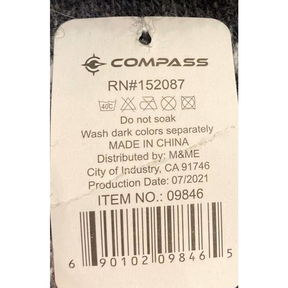 Women's Compass Sherpa Lined Snowflake Gloves - Picture 4 of 4